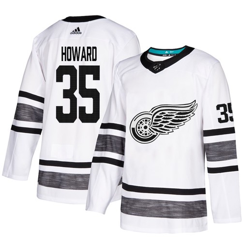 Detroit Red Wings Trikot #35 Jimmy Howard Weiß 2019 All-Star NHL